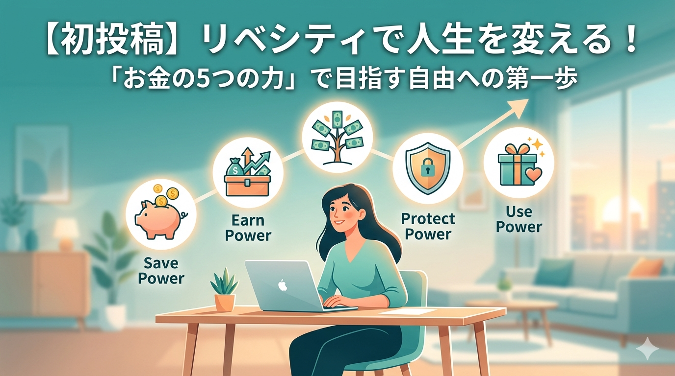 リベシティで人生を変える！「お金の5つの力」で目指す自由への第一歩